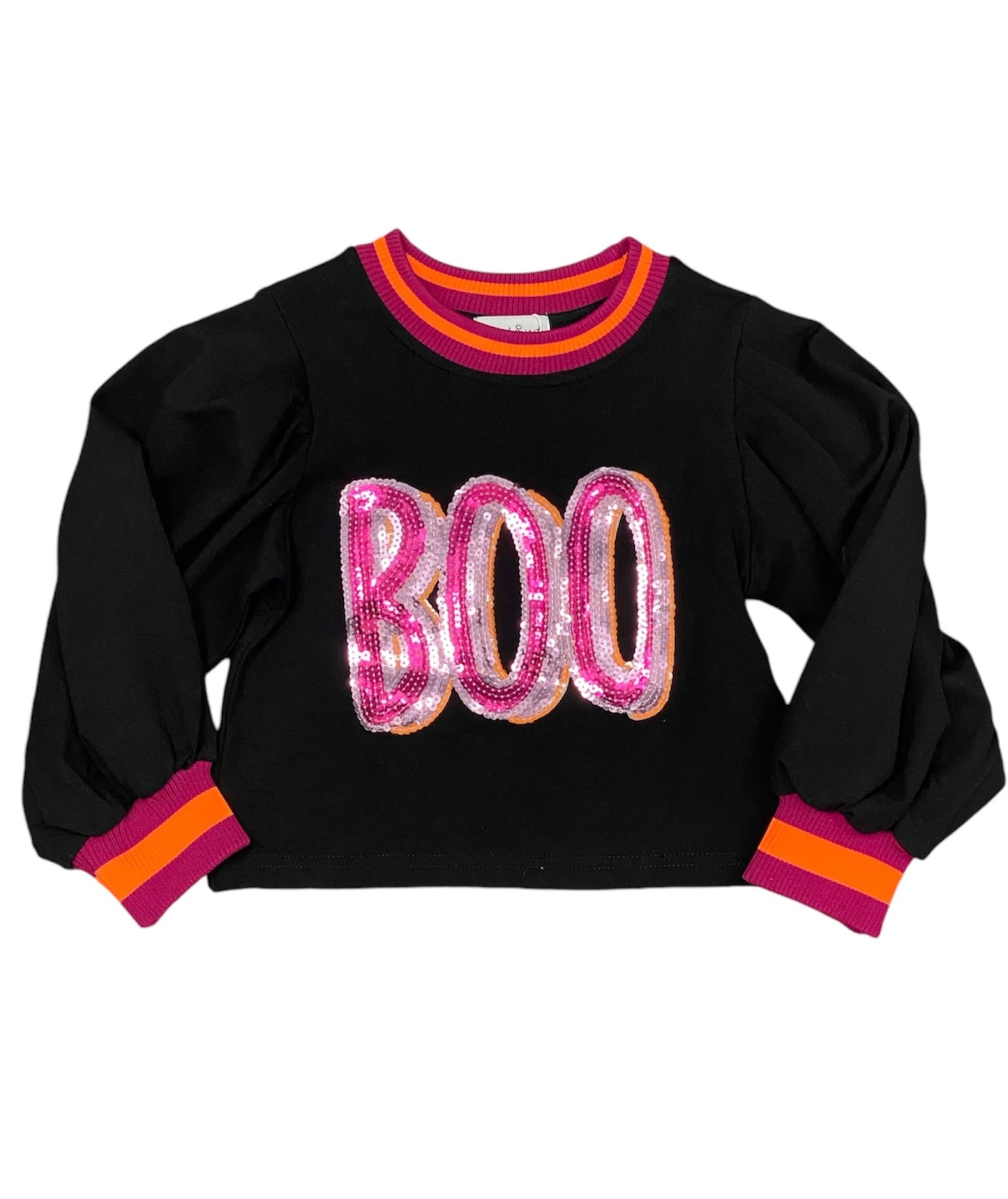 Sequin Boo Sweatshirt
