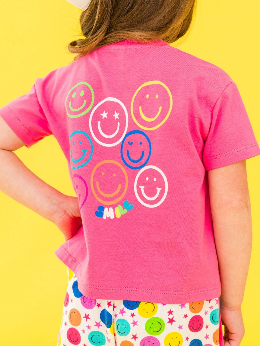 Star Smile Girls Short & Graphic Tee Set