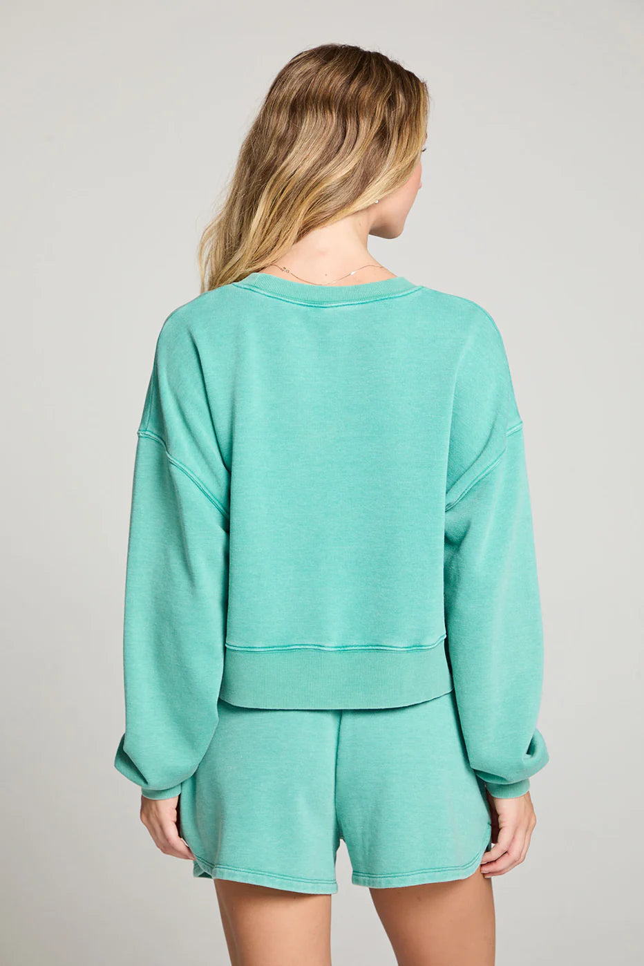 Casbah Clover Green Crop Pullover
