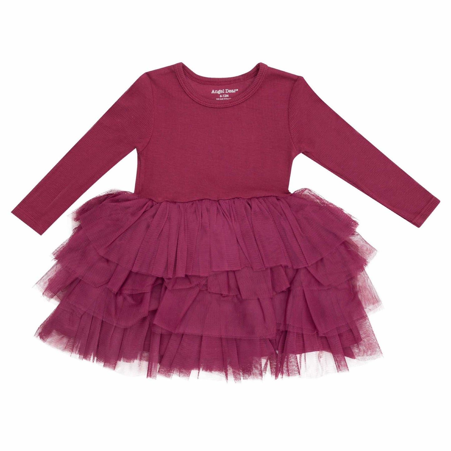Ribbed Rose Tulle Dress