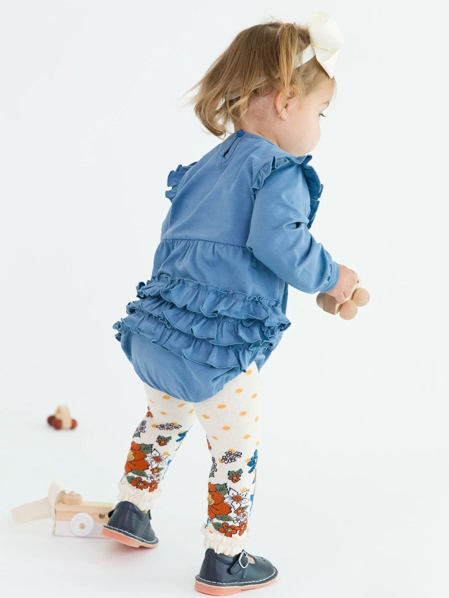 Harvest Floral Footless Tights
