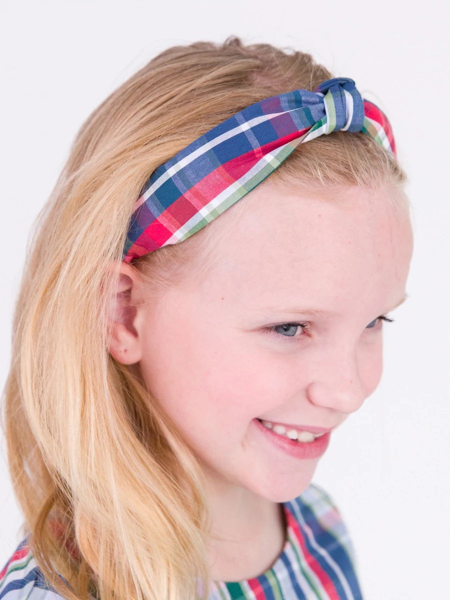 Prep Plaid Knot Headband