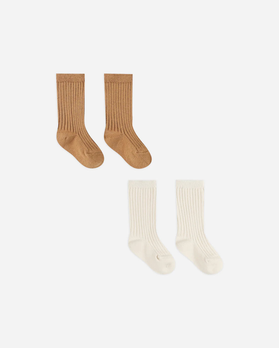 Natural & Golden Rib Sock Set
