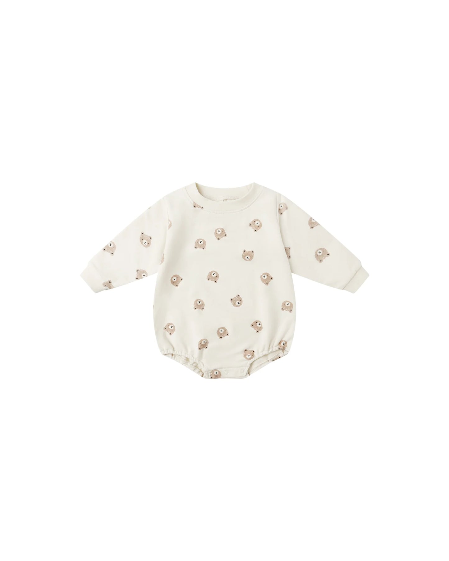 Brown Bear Crewneck Bubble Romper