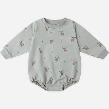 Moose Crewneck Bubble Romper
