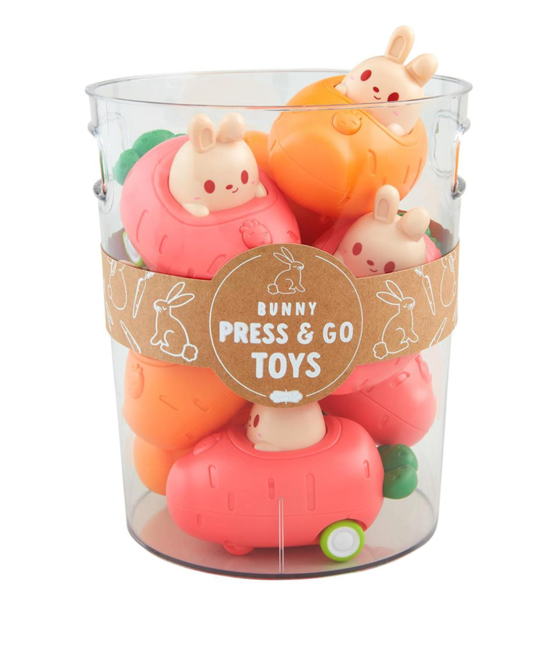 Bunny Press & Go Carrot Car