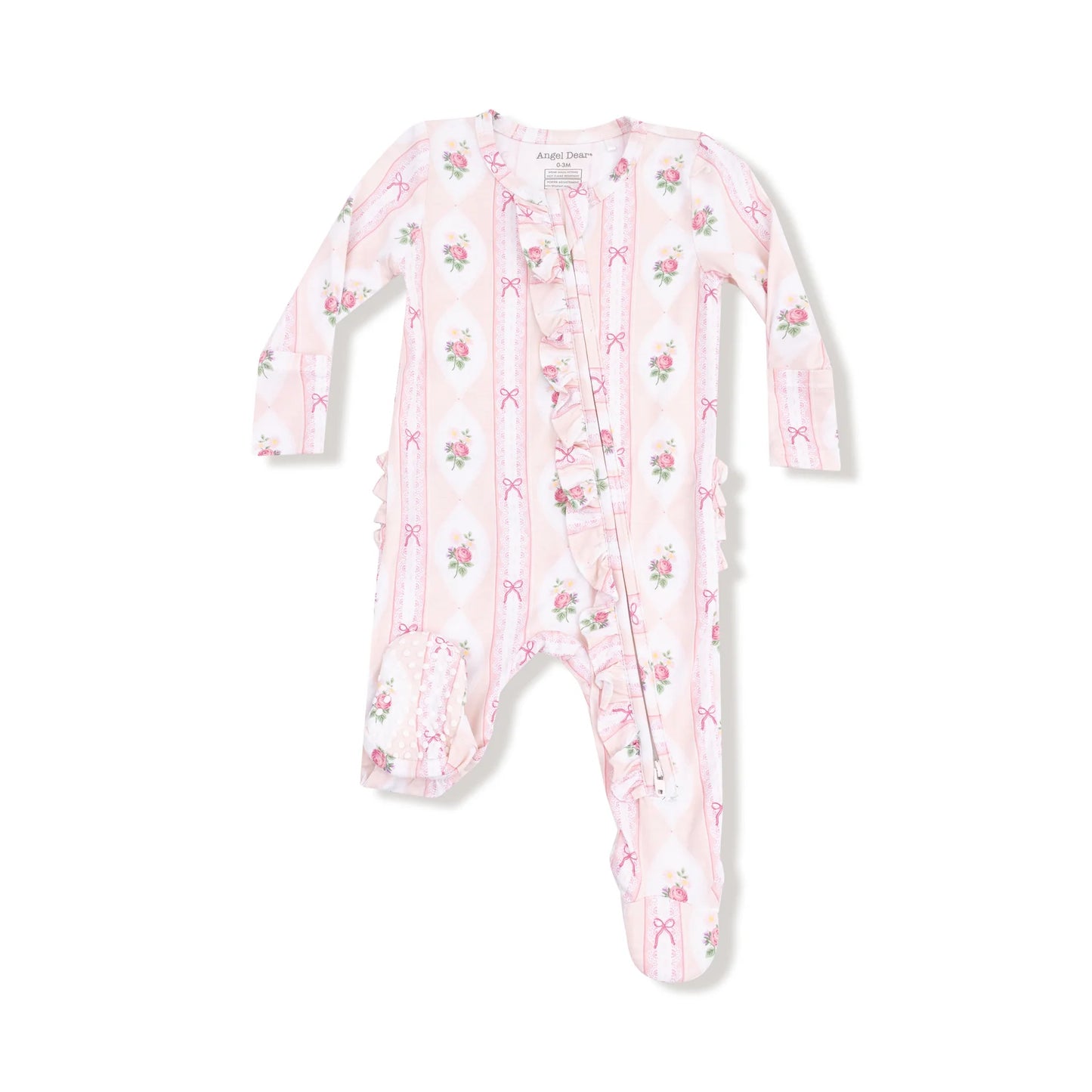 Ogee Lace Floral Zip Footie