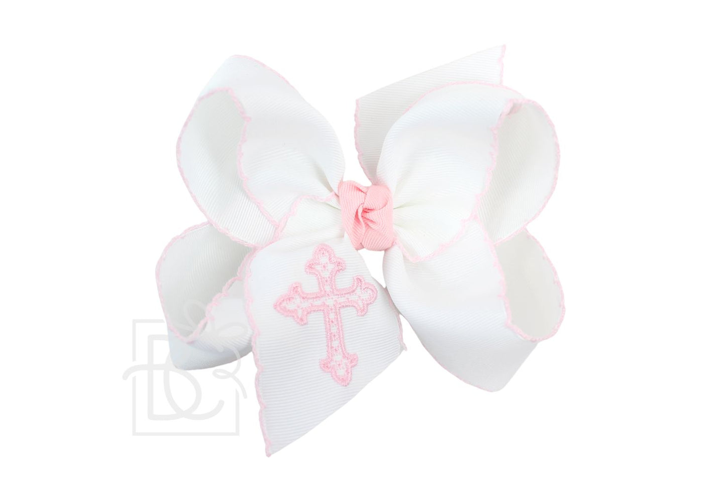 White & Pink Cross Bow