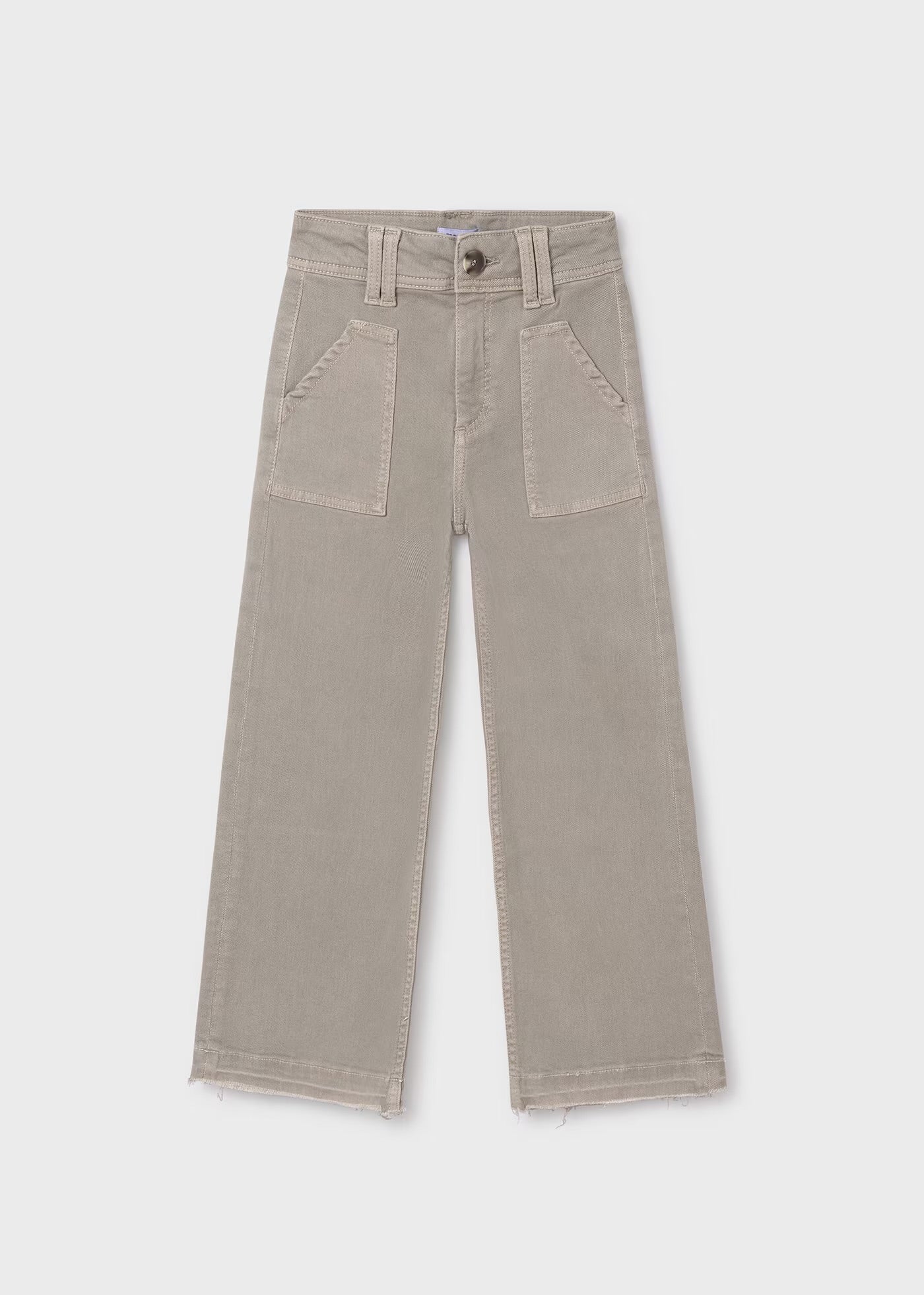 Flared Twill Pants