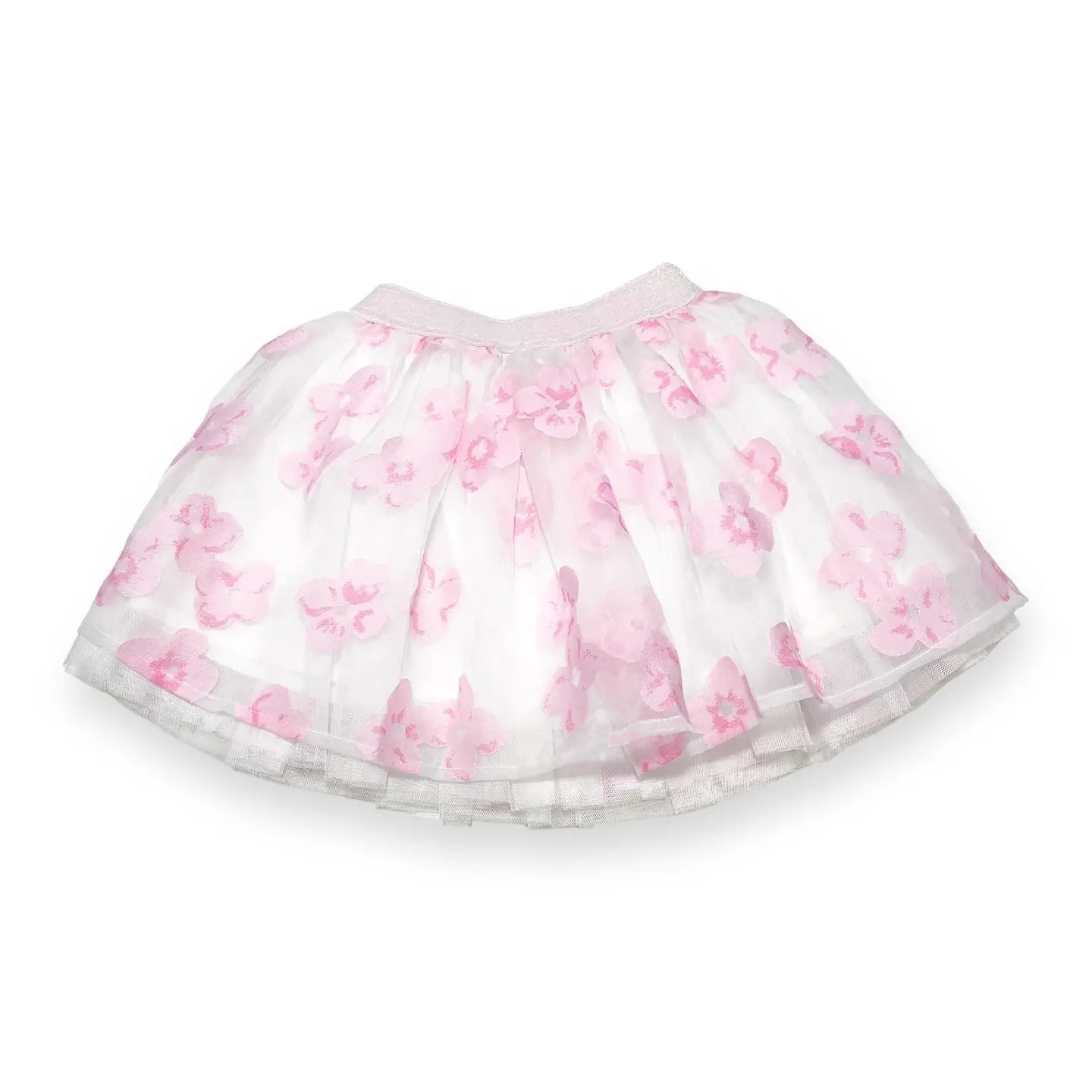 Pink Floral Mesh Tutu