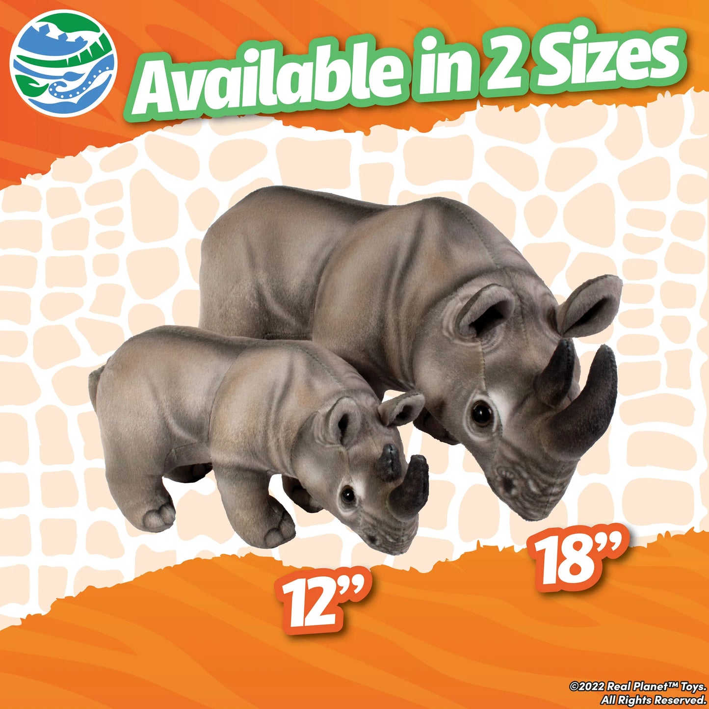 12” Gray Rhinoceros