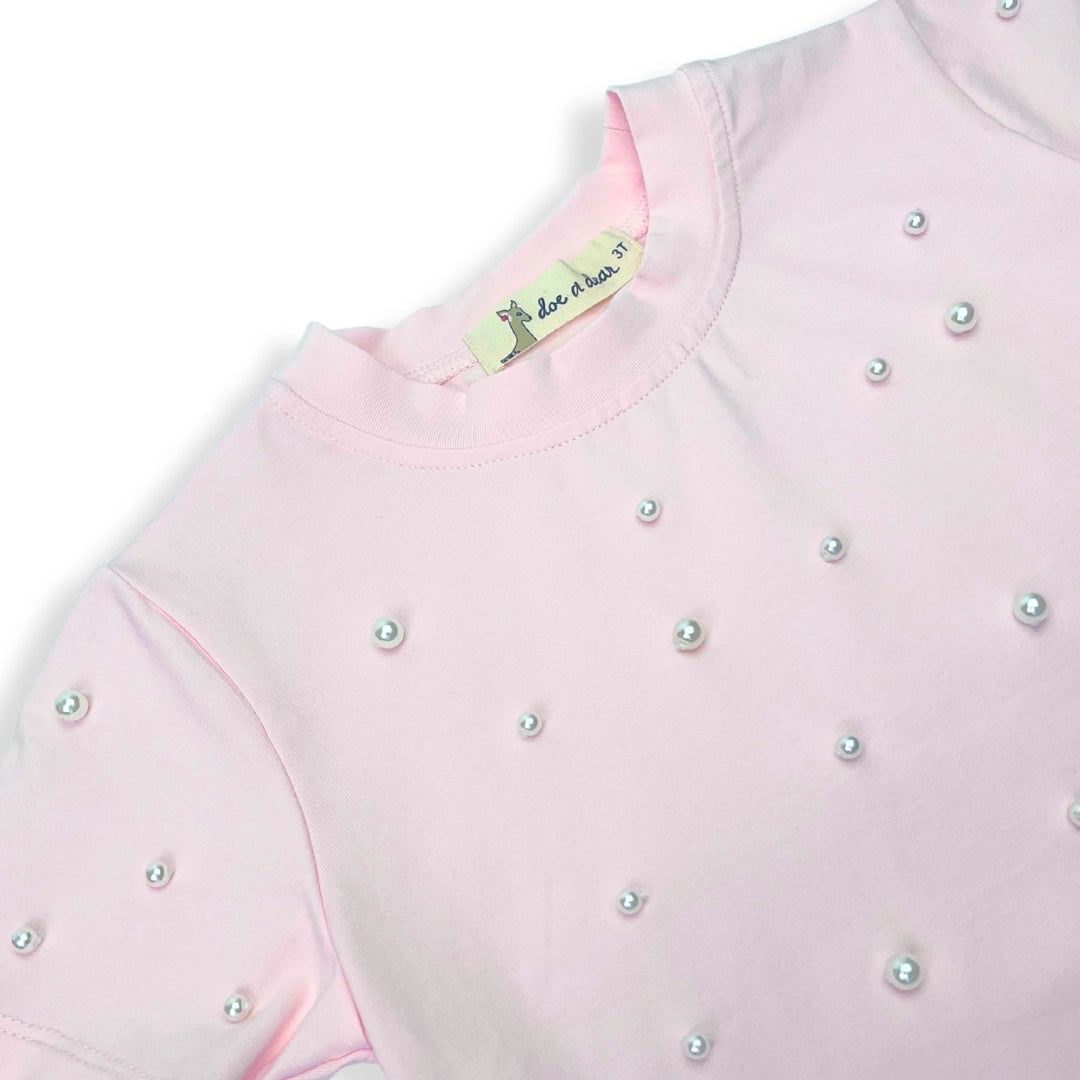 Pink Pearl Stud Tee
