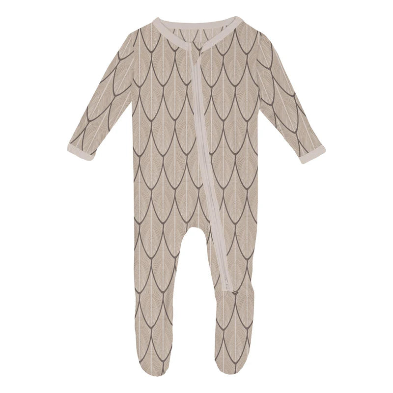 Owl Feathers Footie