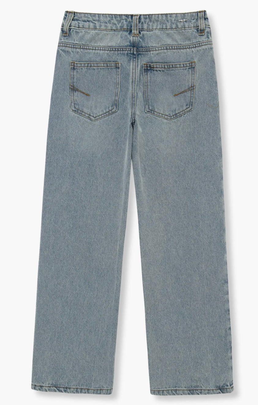 Fringe Straight Leg Jeans