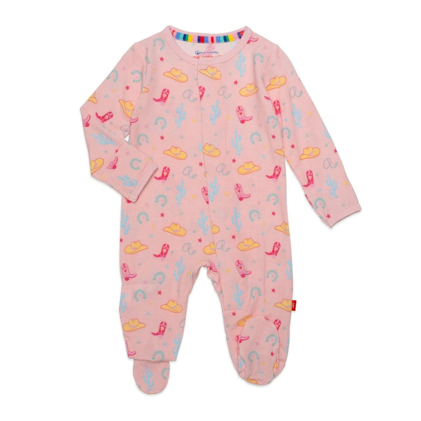 Pink Rodeo Footie