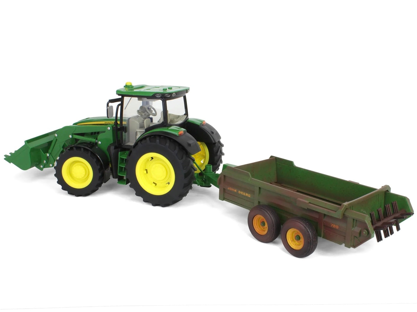 6210R Tractor With Loader & Spreader