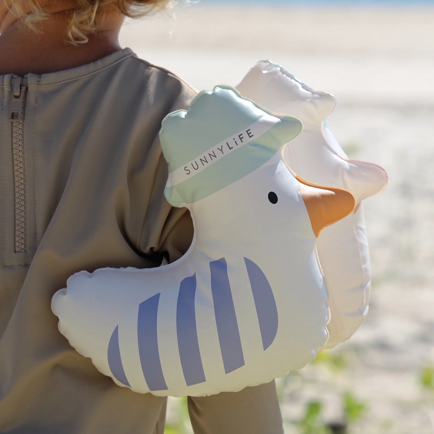 Inflatable Arm Bands Seagull Blue Stripe