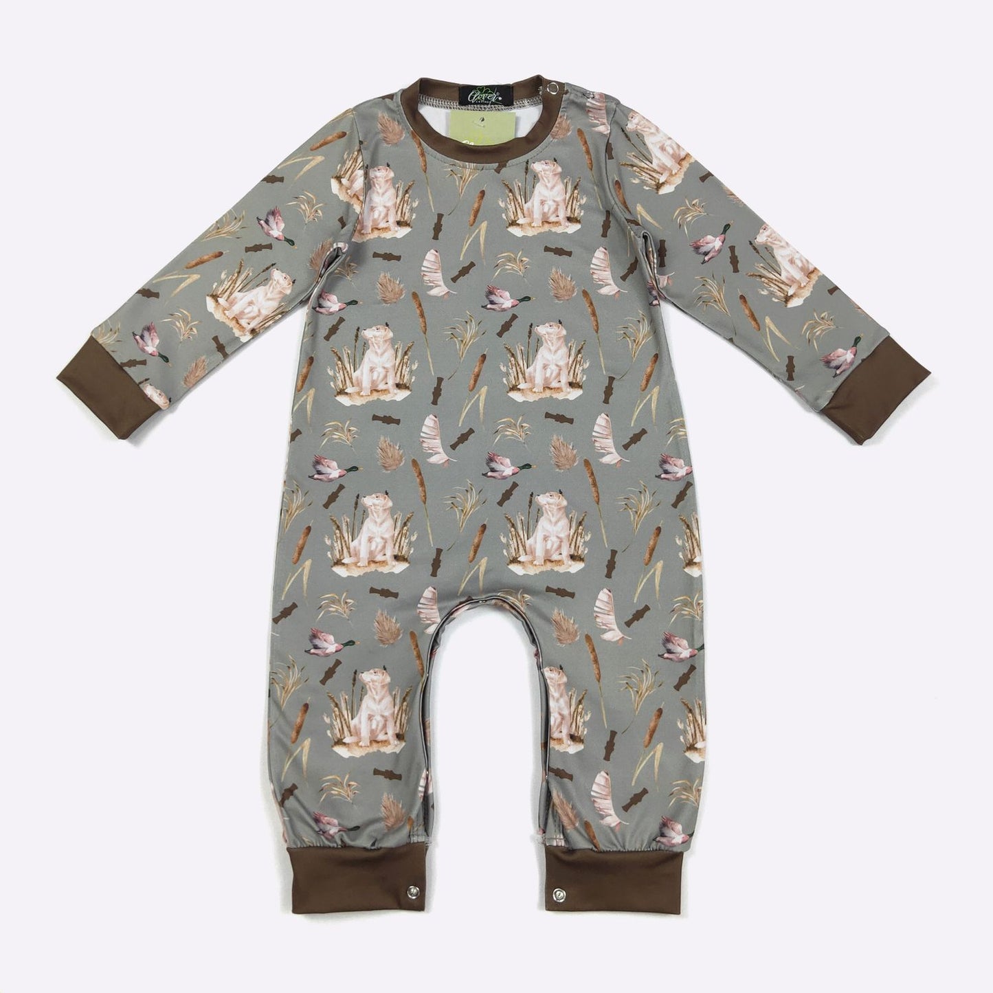 Dog Duck Hunt Boy Romper