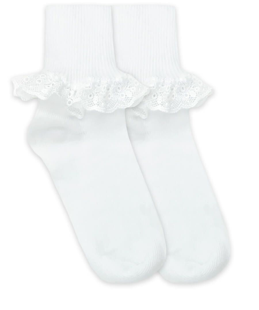White Chantilly Lace Socks