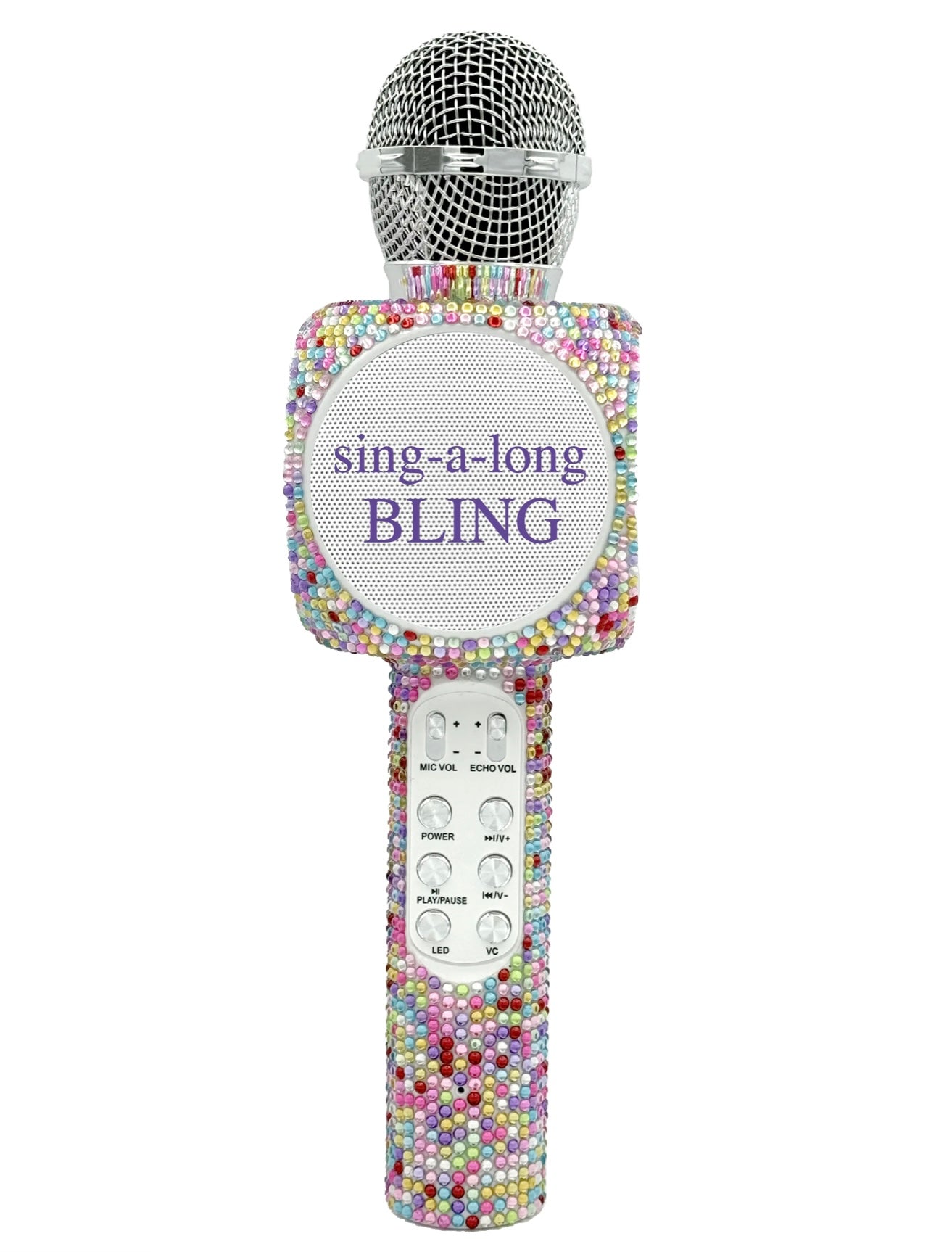Confetti Bling Karaoke Mic & Speaker