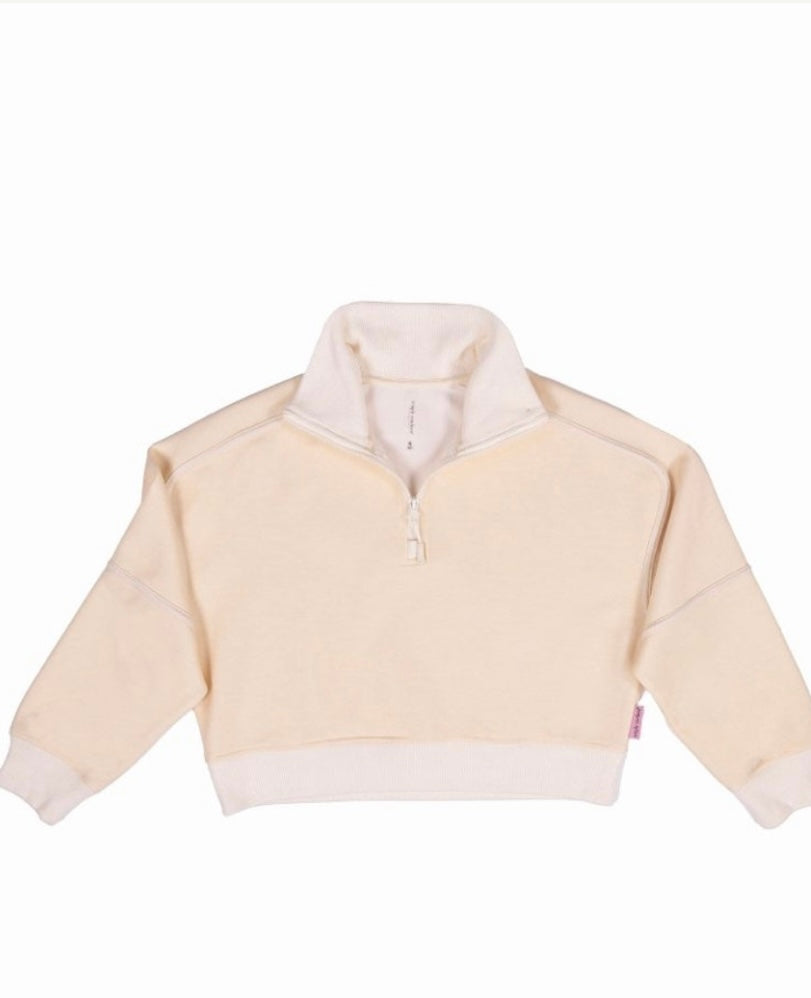 Oat Quarter Zip Pullover