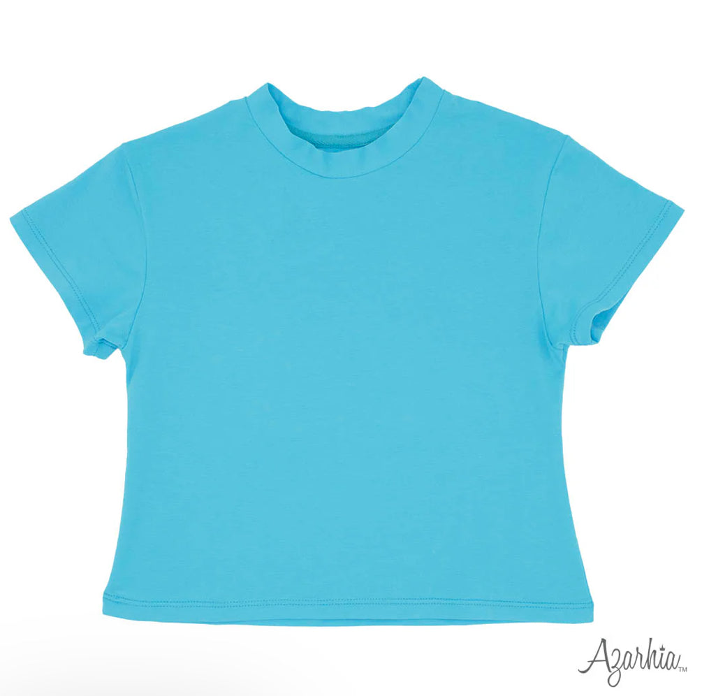 Turquoise Boxy Tee