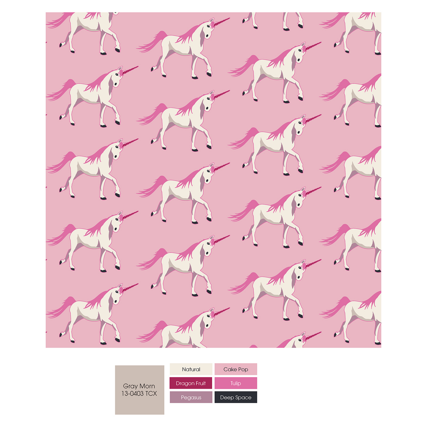 Cake Pop Prancing Unicorn Swaddling Blanket
