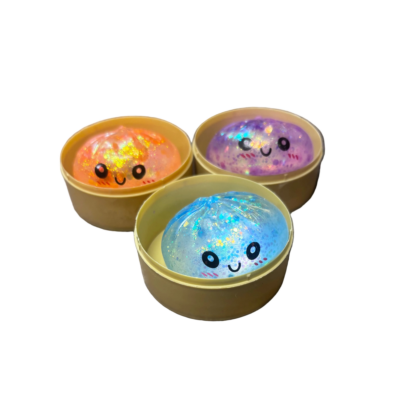 2" Dough Dough Squish Glitter Dumpling