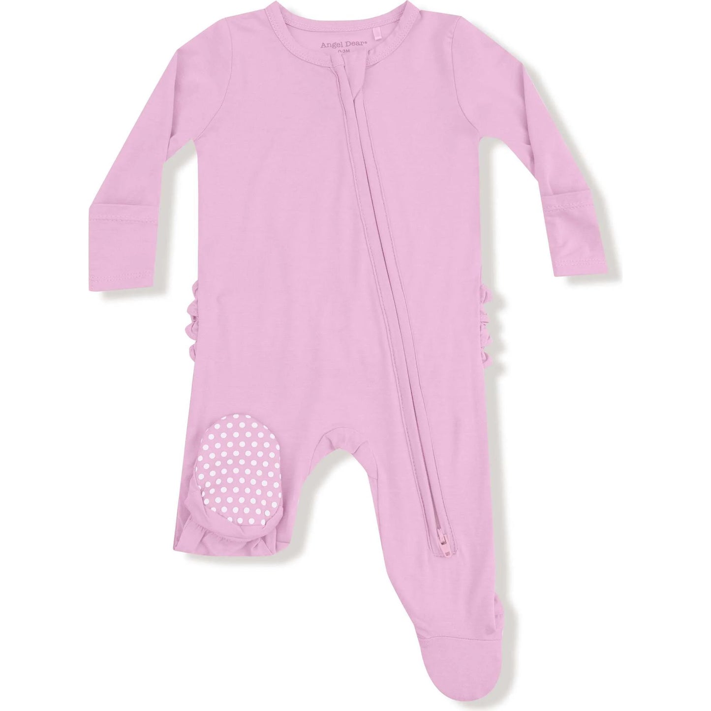 Pirouette Pink Ruffle Back Footie
