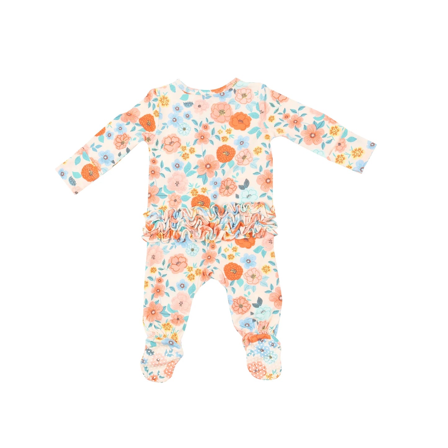 Flower Cart Ruffle Footie