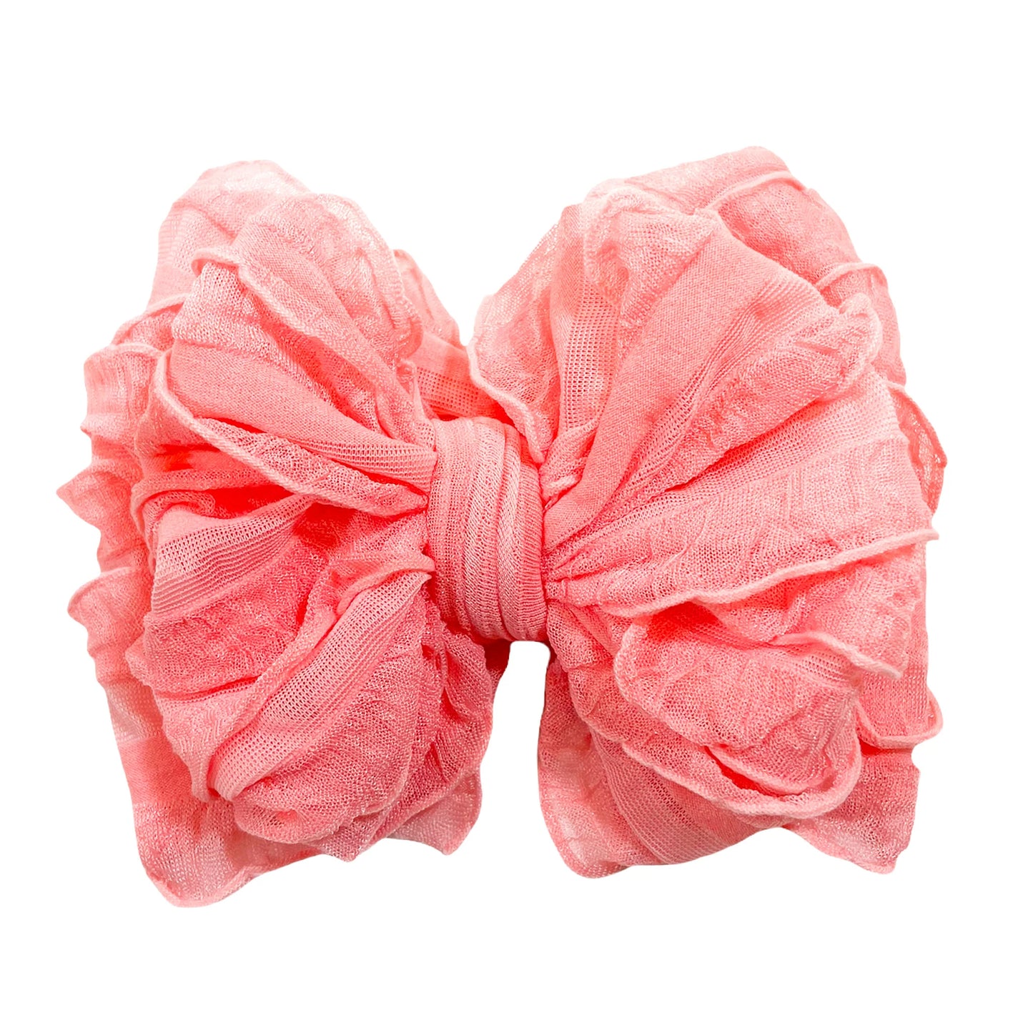 Pink Grapefruit Messy Bow