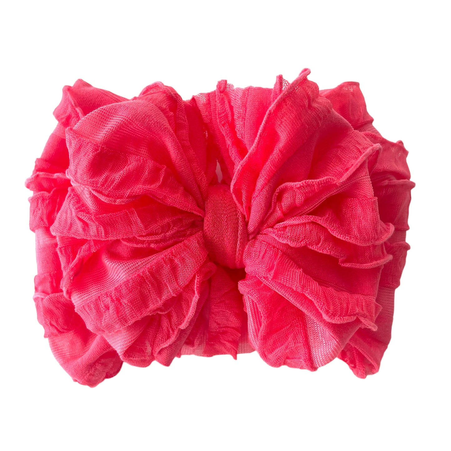 Coral Messy Bow