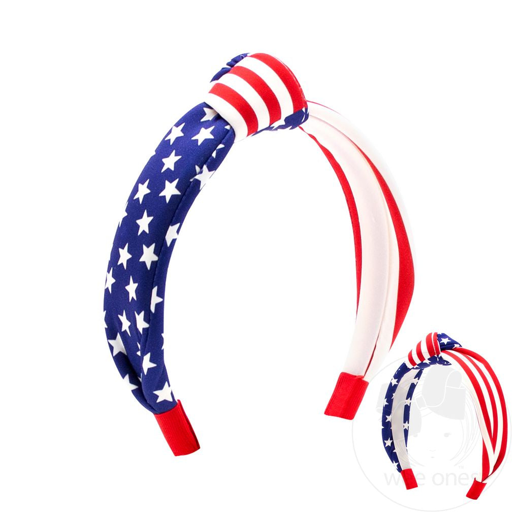 Patriotic Printed Knot Headband