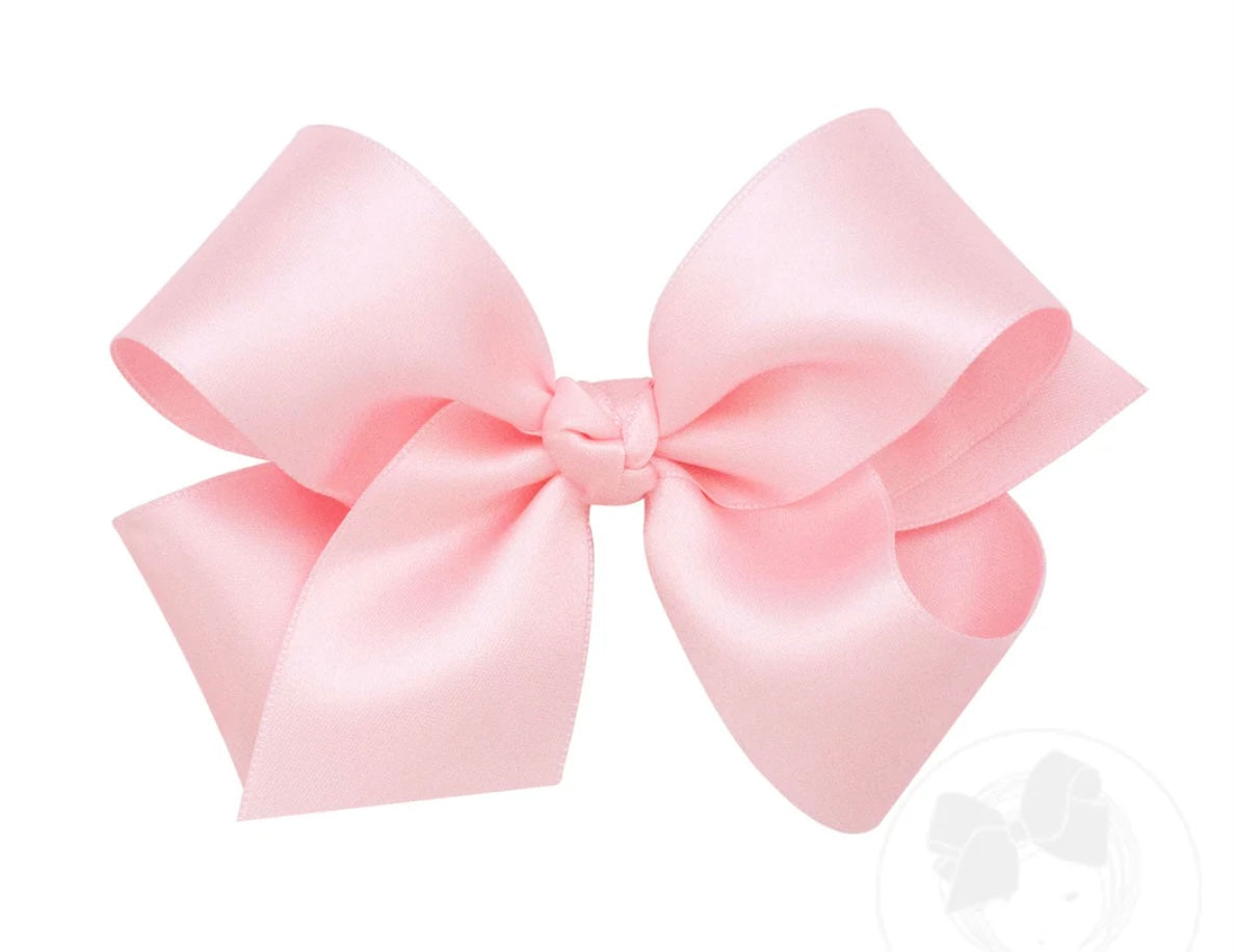 Light Pink Satin Overlay Bow