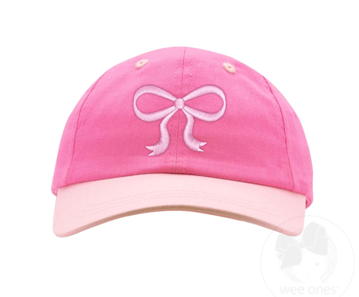 Pink Two Toned Bow Hat