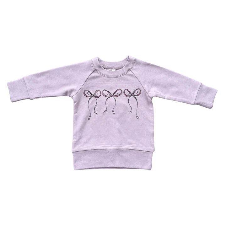 Hair Bow Raglan Sweatshirt