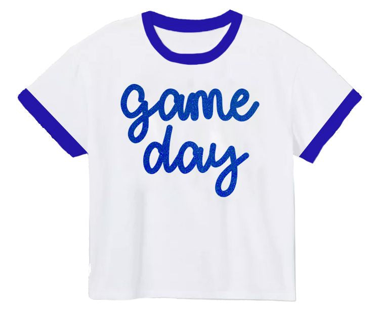 Tinsel Game Day Royal Tee