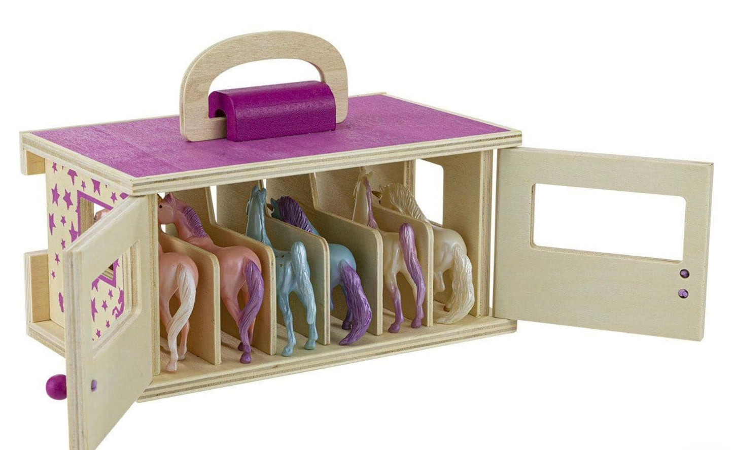 Unicorn Magic Wood Carry Stable