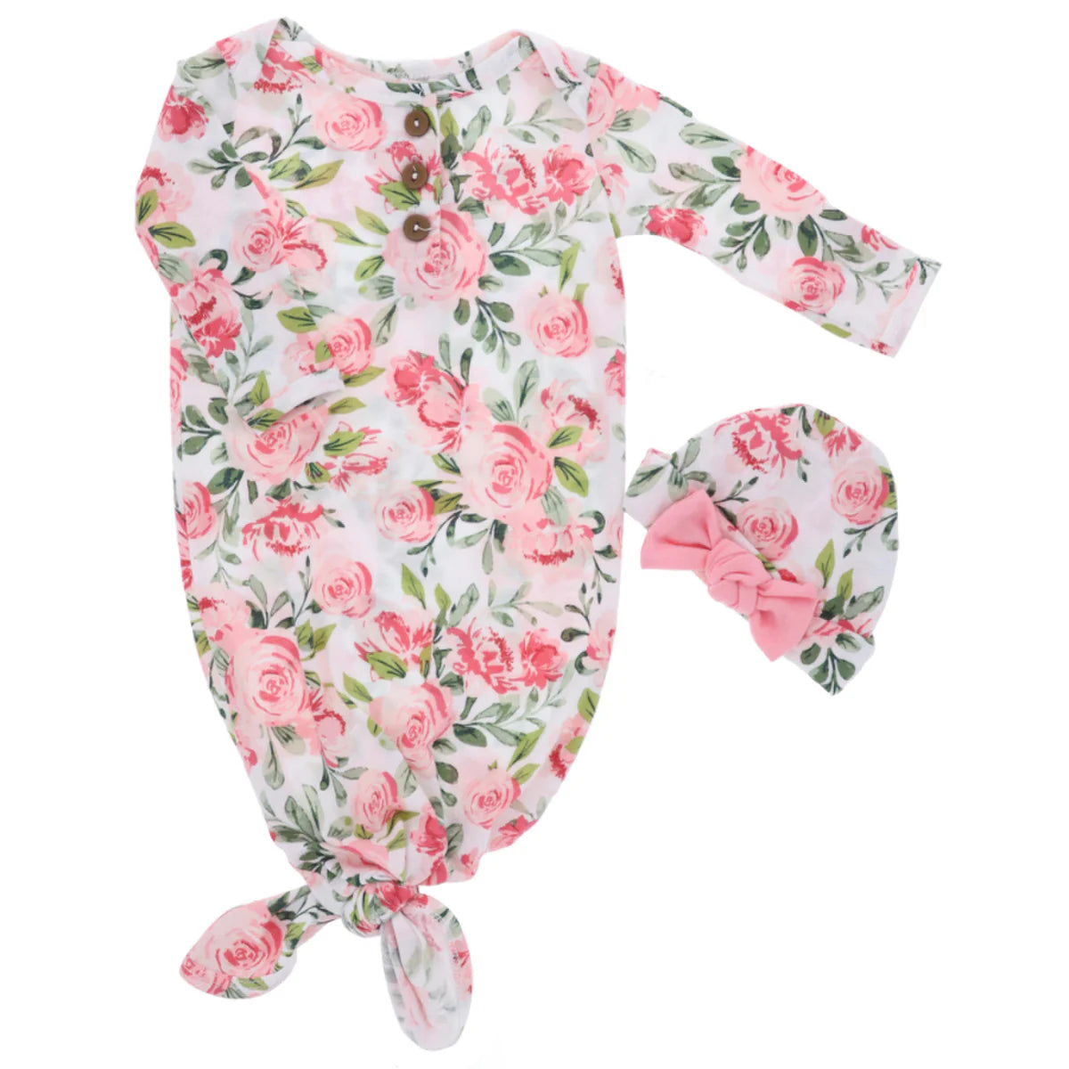 Secret Garden Gown & Beanie Set