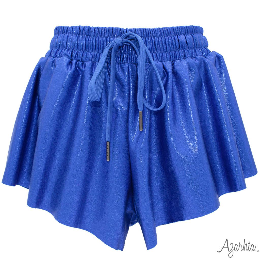 Royal Blue Shimmer Butterfly Shorts
