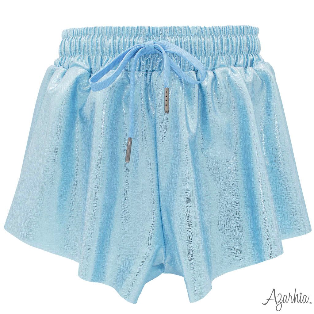 Light Blue Shimmer Butterfly Short