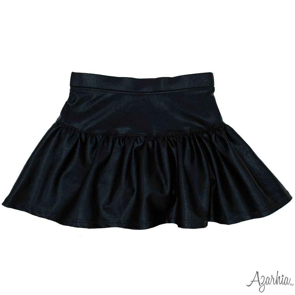 Black Shimmer Skort