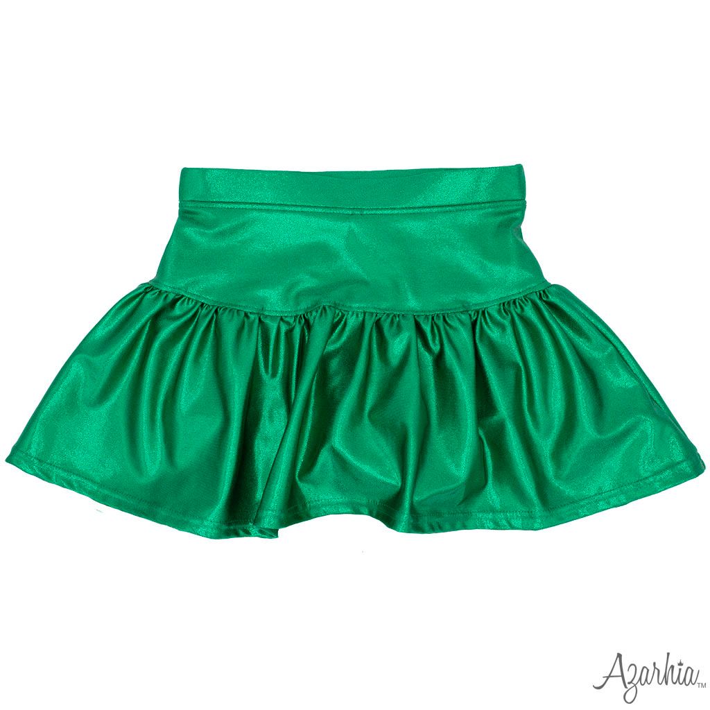 Kelly Green Shimmer Skort