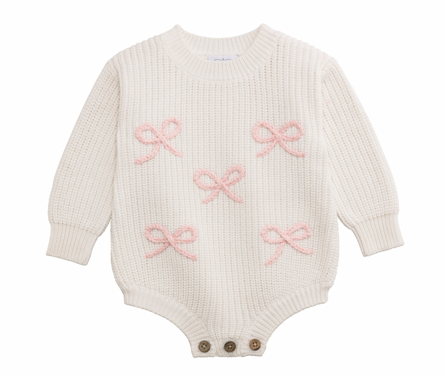 Bow Chainstitch Sweater Bubble