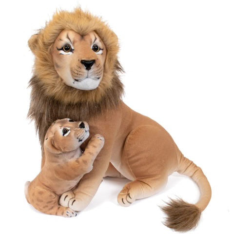 24” Brown Lion & Cub