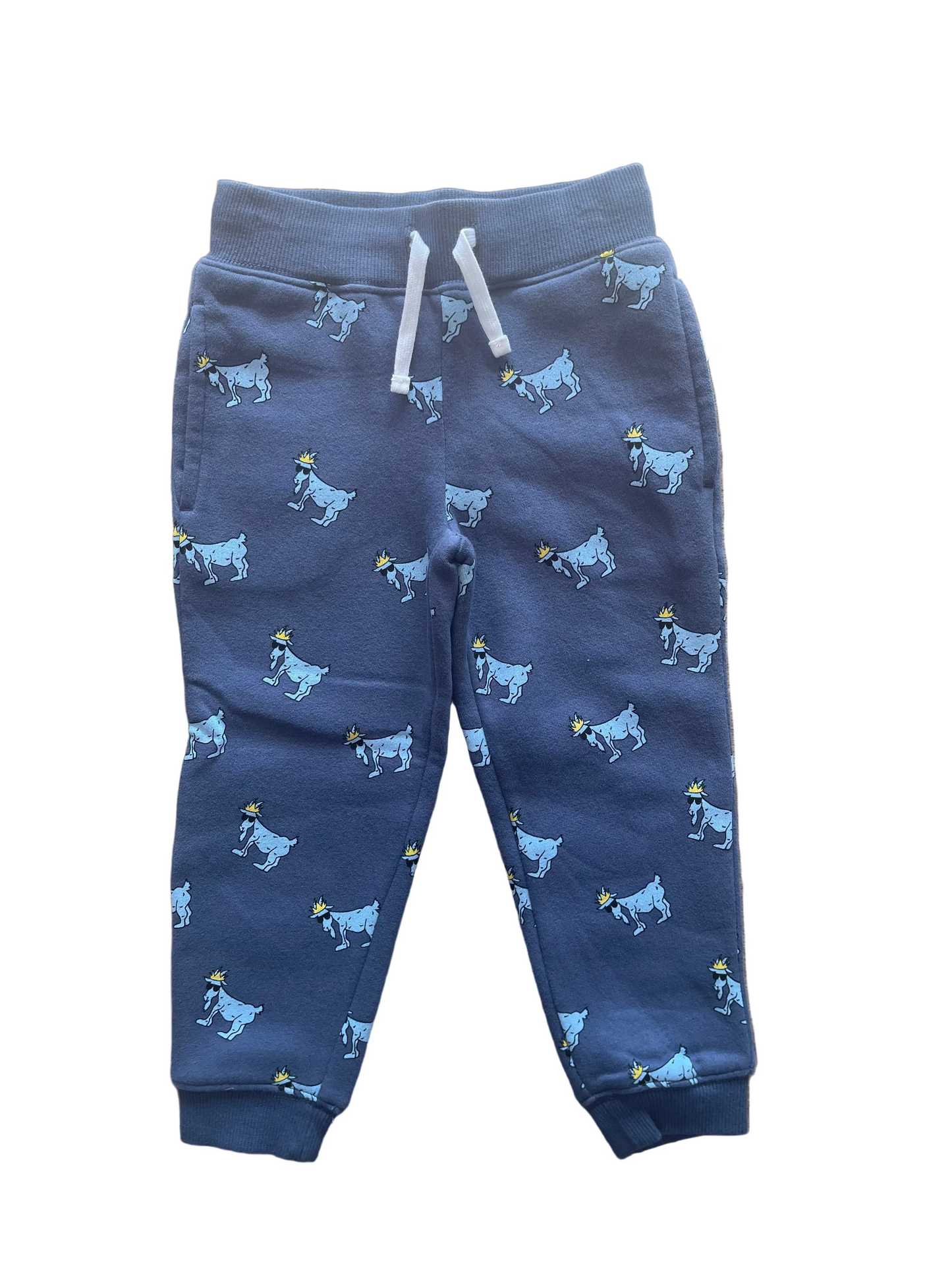 Toddler Goat Fleece Navy Sweatpants