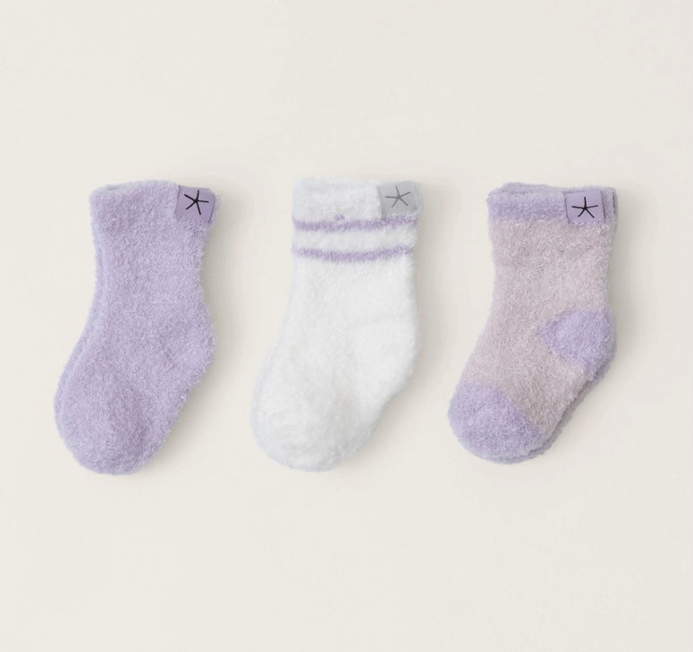 Lilac Infant 3 Pack Sock Set
