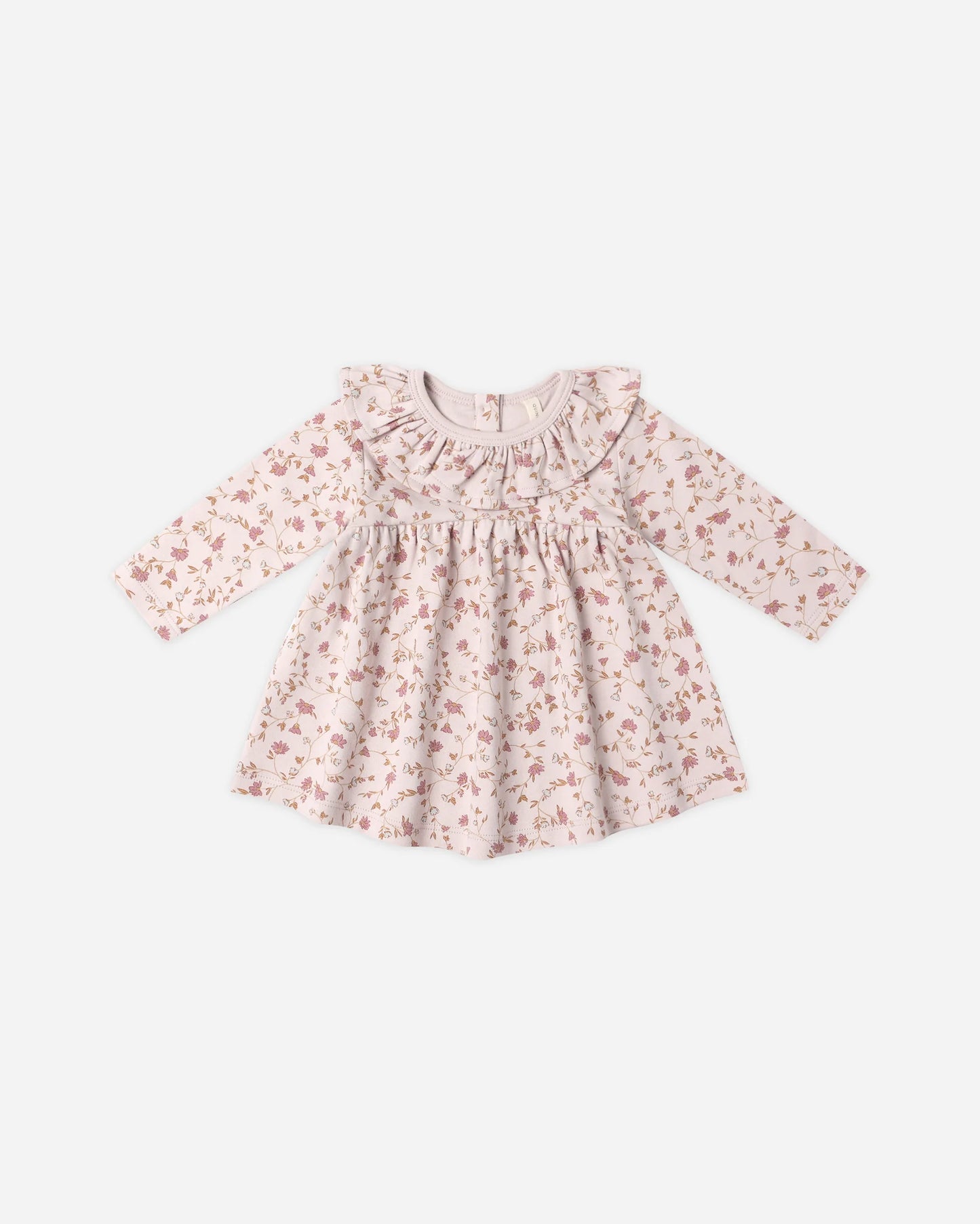 Ruffle Collar Garden Jersey Dress