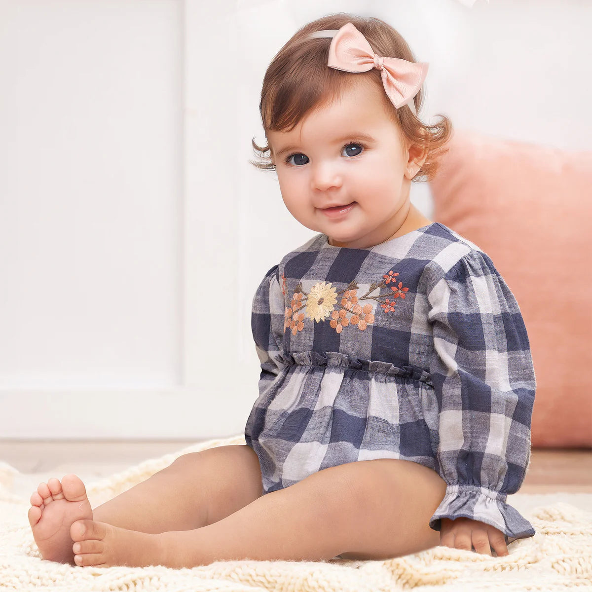 Buffalo Check Cotton Bodysuit
