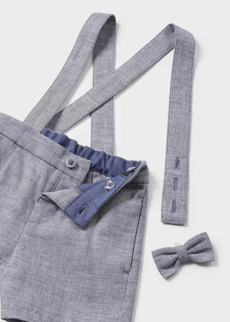 3PC Bow Tie Bermuda Set